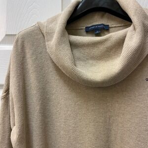 Tommy Hilfiger‎ Women's Beige Medium Cowl Neck Thermal Pullover Sweater